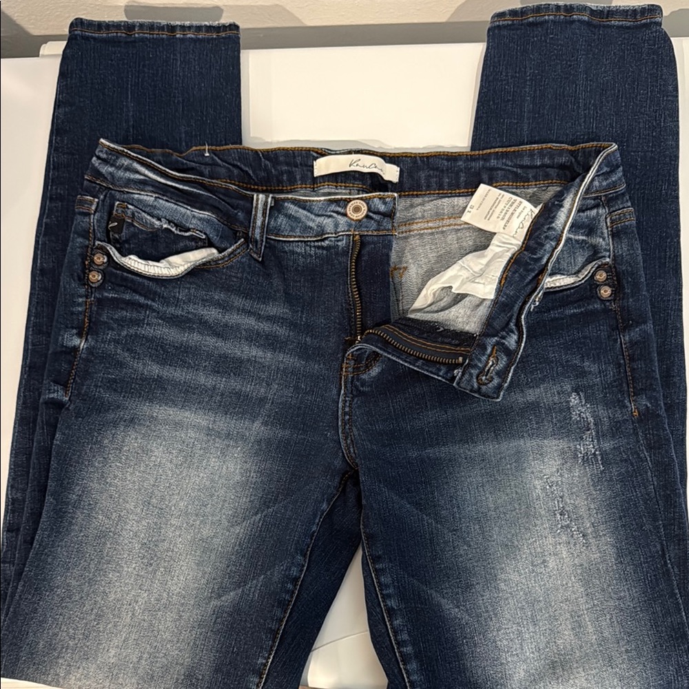 KanCan Blue Skinny Jeans Vintage Distressed